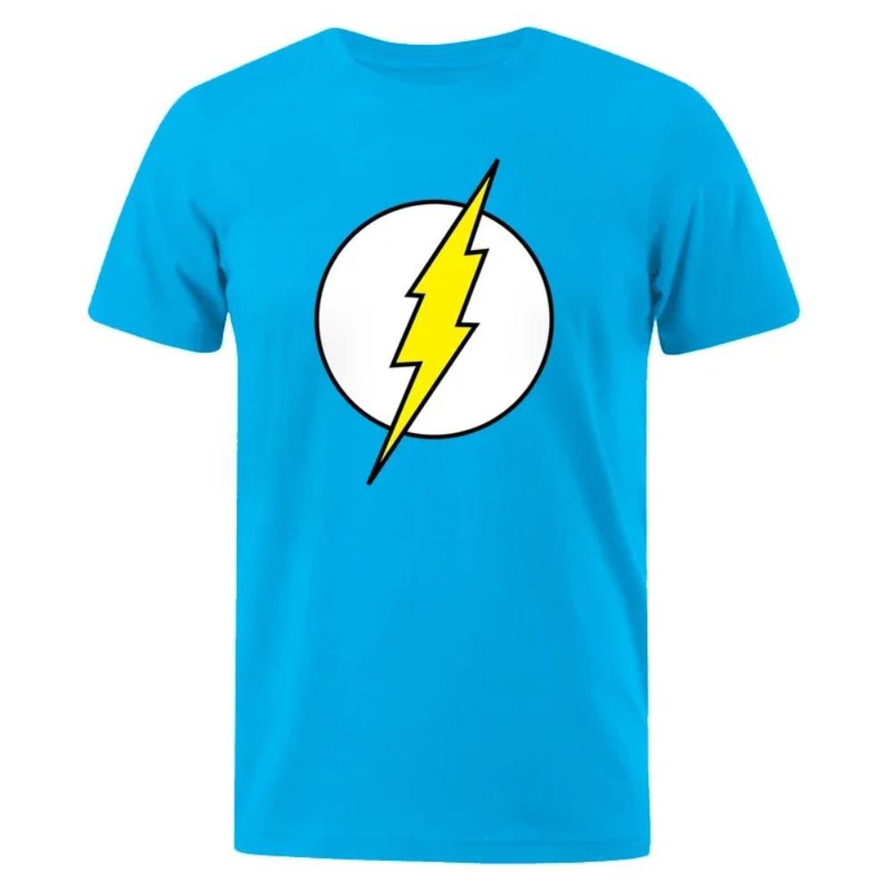 Tričko The BIG BANG Theory The Lightning Tričko s potiskem pro muže Bavlna Oversized oblečení Ležérní Street Krátký rukáv Legrační trička