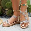 Fashion Women Flat Sandals Summer Fashion Elegant Women's Shoes Women's Butterfly Sandals Beach Sandalias Mujer Footwear