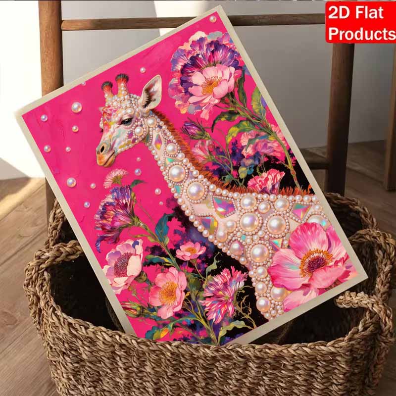 DIY Giraffe Pearl Art Painting for Home Wall Decor Pearl Gem Paintings Picture Arts Craft  for Adults/Beginners Gift Idea Home Decor Without Frame