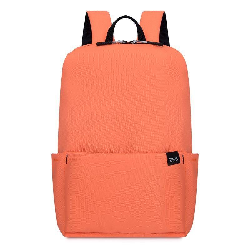 Schoolbag simple fashion colorful small backpack male student schoolbag multi-color outdoor versatile travel bag female super light sports bag