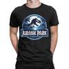 Men Women's Blue Jurassic Park Logo T Shirt  Cotton Clothing Awesome Short Sleeve Round Neck Tee Shirt Adult T-Shirt