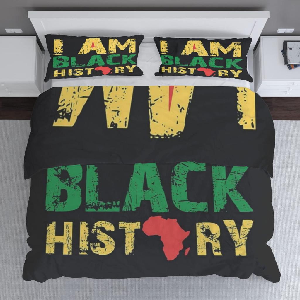 Blackhistory Bedding Three-Piece Quilt Cover