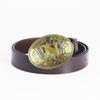 Whole Two-layer Cowhide Belt Male Punk Style Letter N Belt