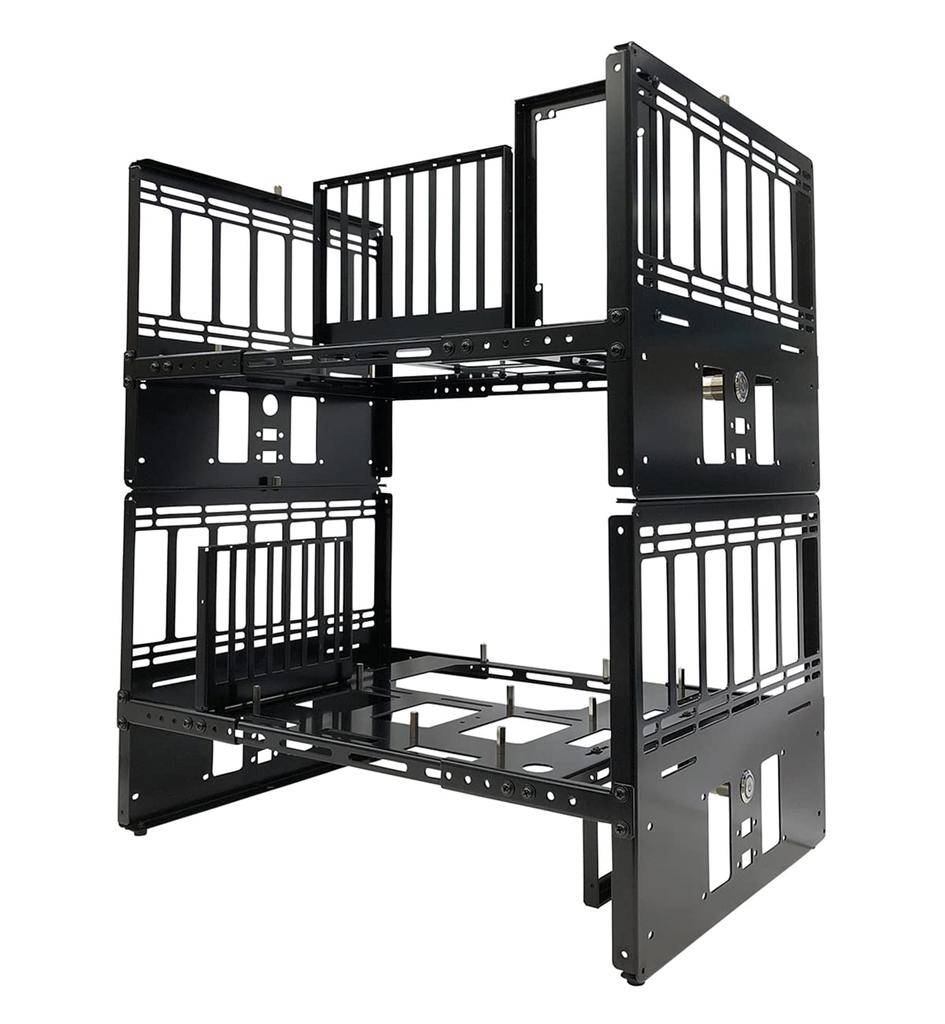 Shinwa Sangyo Nagao Seisakusho 3way Open Frame Stack Type Black SS-NFRAME-STACK (painted)