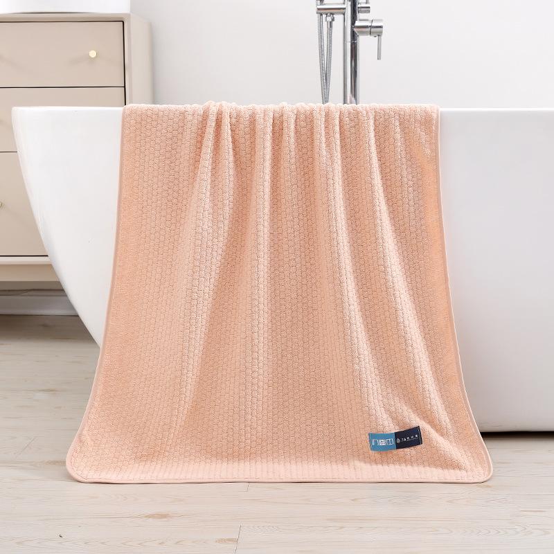 Towel Summer Thin 7 Coral Fleece Grade A Antibacterial Great Wall Grid Large Bath Towel Household Soft Absorbent Bath Towel