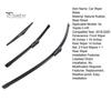 Natural Rubber Wiper Blades 3Pcs/Set 26/16/11-Inch Windshield for Toyota C-HR 2016-2020, All Weather High Performance Car Wipers Front Rear