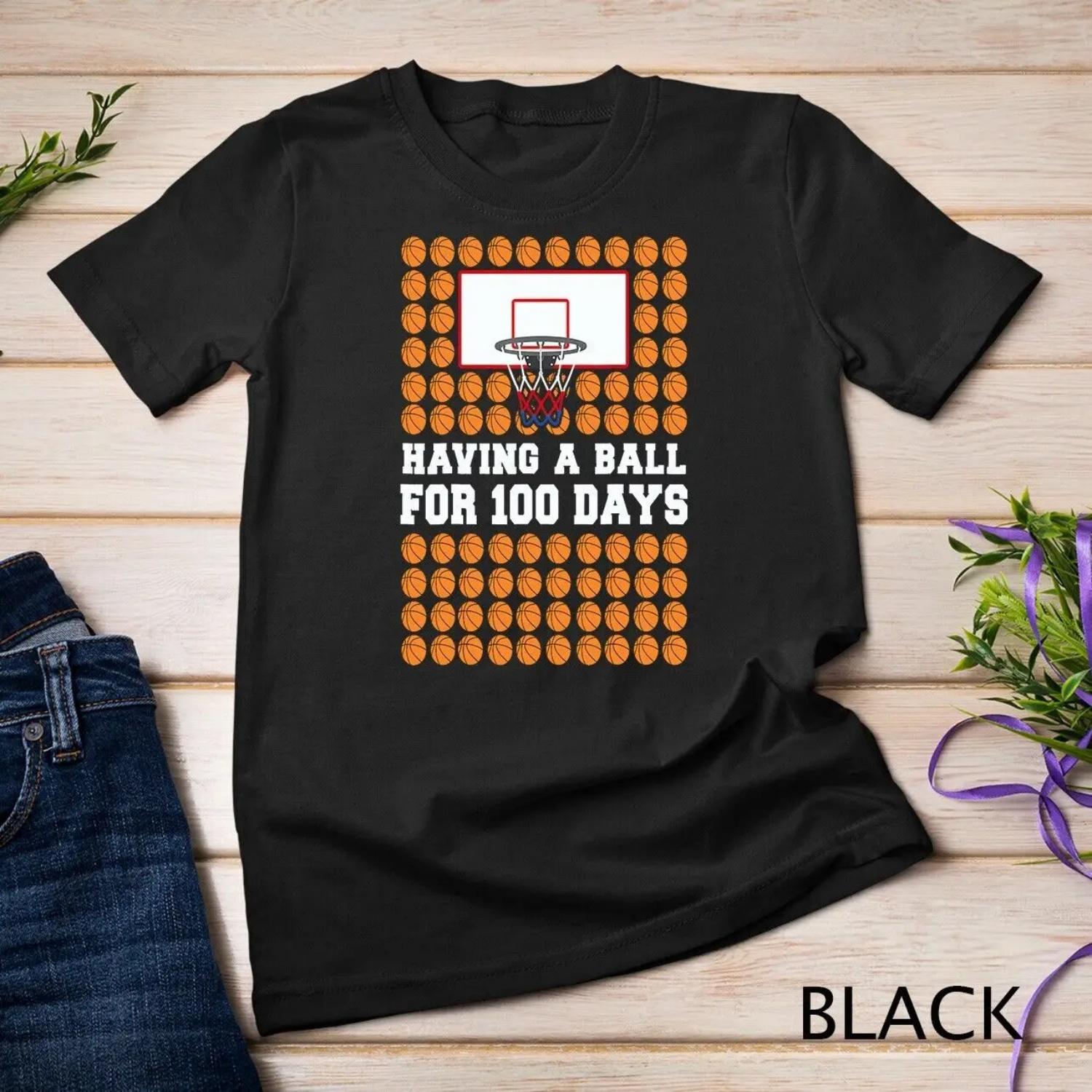 100 Days Of School Basketball 100th Day Balls For Boys T shirt XXXXXL разноцветный