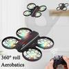 Mini RC Drone Airplane Helicopter UFO Infraed Remote Control Light Aircraft Electronic Model Quadcopter Drone Christmas Toys Gif