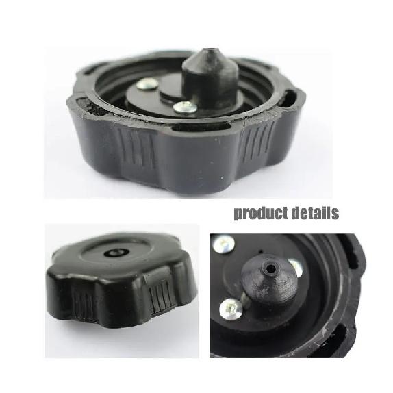 LYNNCHI Motorcycle 52mm Black Fuel Tank Cap Plastic Gas Petrol Tanks Cover Caps For Off Road Vehicle 49cc 70cc 90cc 110cc ATV