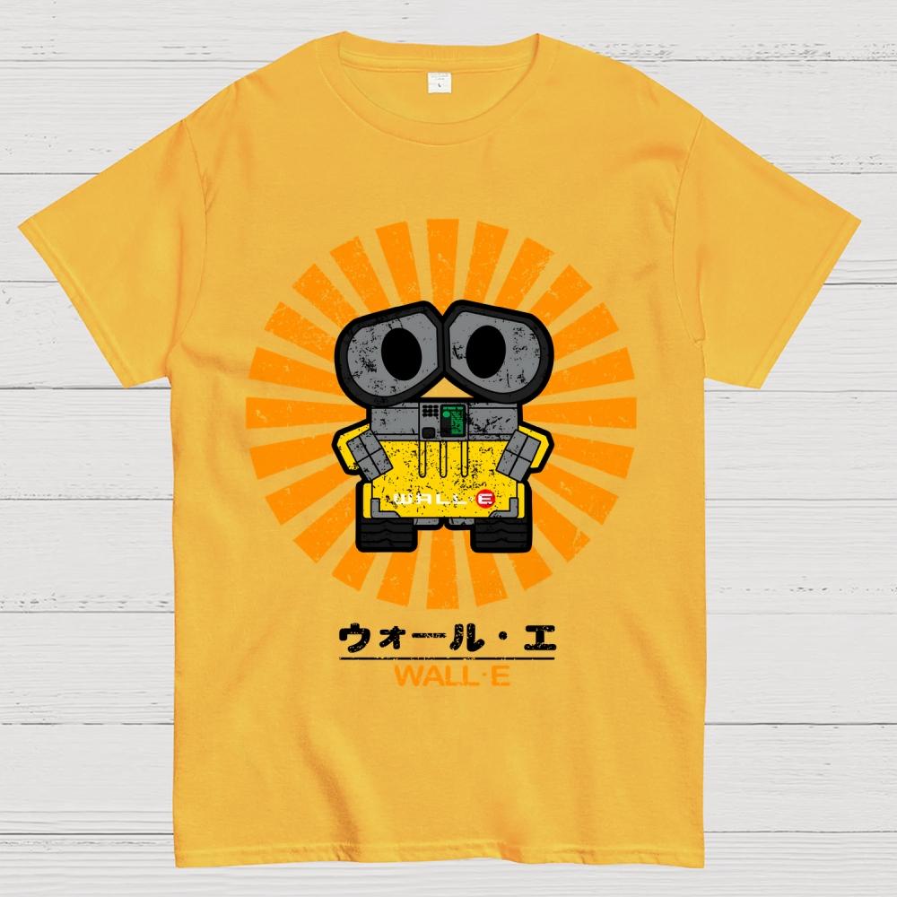 Wall E Retro Baumwolle Sommer Lässig Cool Locker T-Shirt