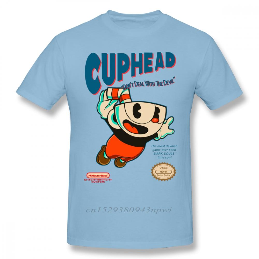 Cuphead T Shirt Super Cuphead TShirt Male Big Tee Shirt Short Sleeve Casual Fun 100 Cotton Graphic Tshirt