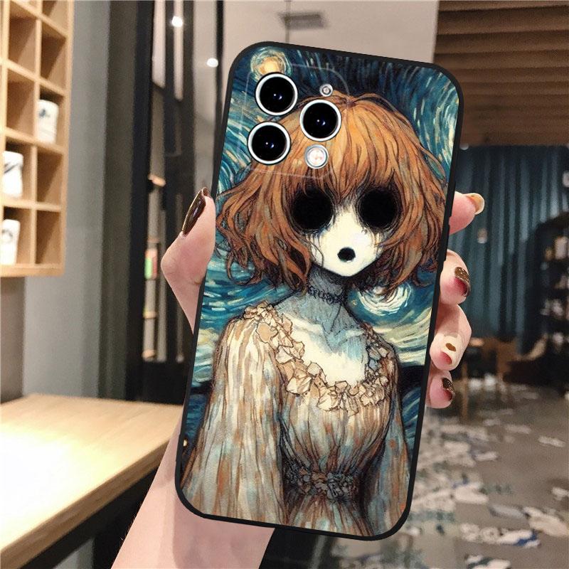Phone Case For Iphone 17 Pro Max 17 Pro Air 16 15 14 13 Pro Max 15 16 Pro 15Plus Anime Girl Art