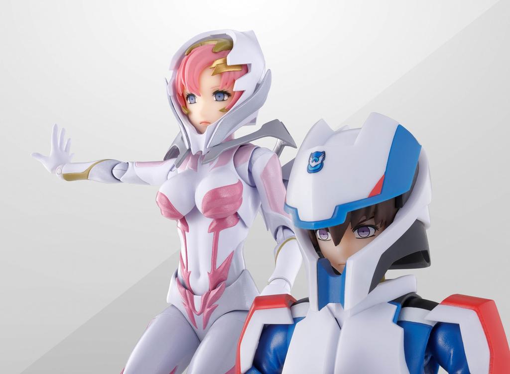 Lacus Clyne Suit Reproduction PVC Approximately Complete Figure S.H.Figuarts (Pilot Ver.) Ride-On Set, & ABS, 130mm, Pre-painted