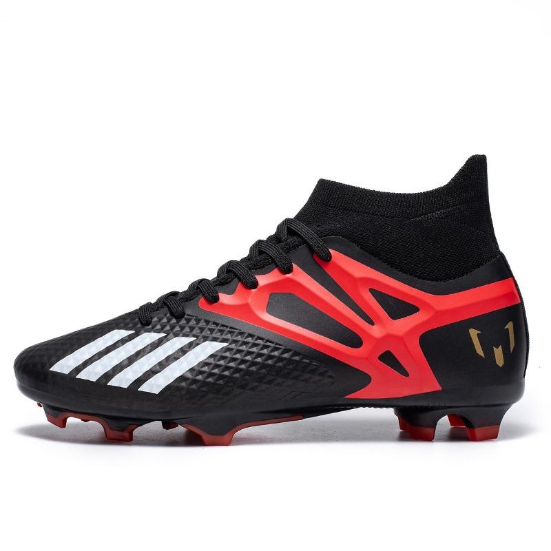 High-Top-Fußballschuhe, Fly-Woven-Socken, FG-Stollen, Jungen, Mädchen und Jugendliche, Sportschuhe für Wettkämpfe