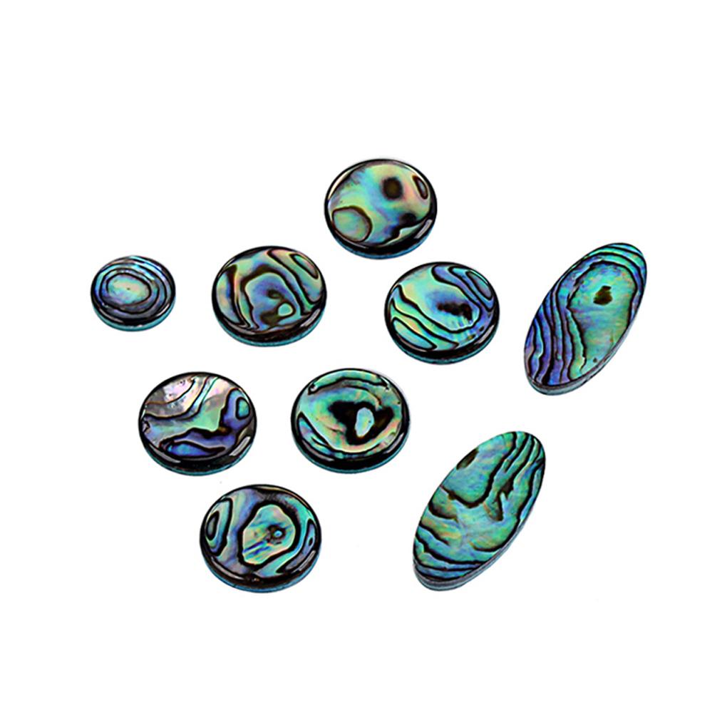💰Kaufe 9 Pieces Saxophone Key Button Inlay Shell Wood Grain Portable
