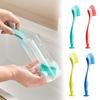 Suction Cup Dishwashing Brush Vertical Tool Brush Durable Sink Cleaning Scrub  Kitchen
