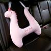 Car Travel Pillow Back Seat Comfort Neck Support Plush Headrest Cushion With Dinosaur Unicorn Duck Design