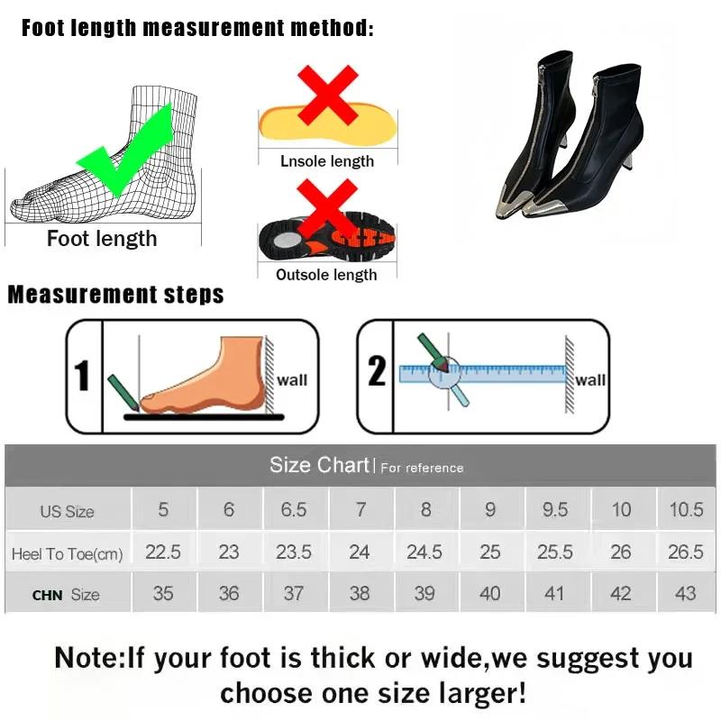 New Footwear Modern Women Ankle Boots Designer Zippers Shoes Pointed Toe Ladies Short Booties Female Thin Heels Shoes