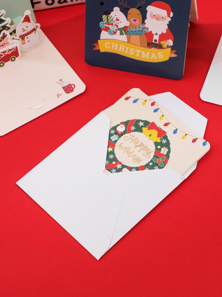 3D Christmas Music Greeting Card - Mini Cartoon Design for Children