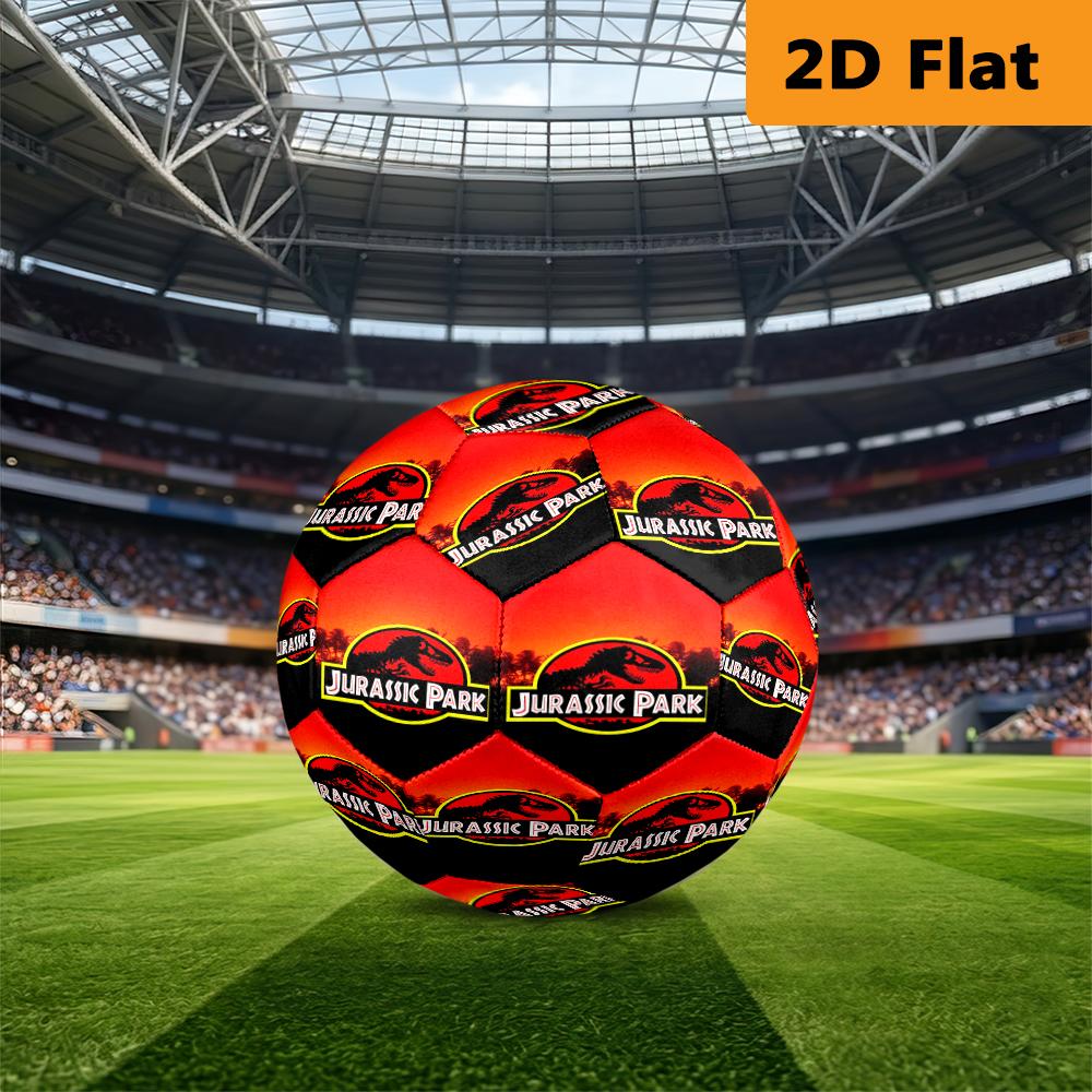 Classic Jurassic Park Movie Poster Soccer Ball Suitable For Both Training And Competition No 5 Football High Elasticity Very Elastic Training Football