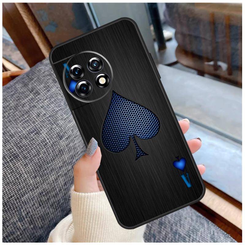 Ace of Spades Case For OnePlus 15 12R 13R 13T 10T 8T 13 12 11 10 Pro Nord 5 CE 2 3 4 Lite N20 N30 Coque