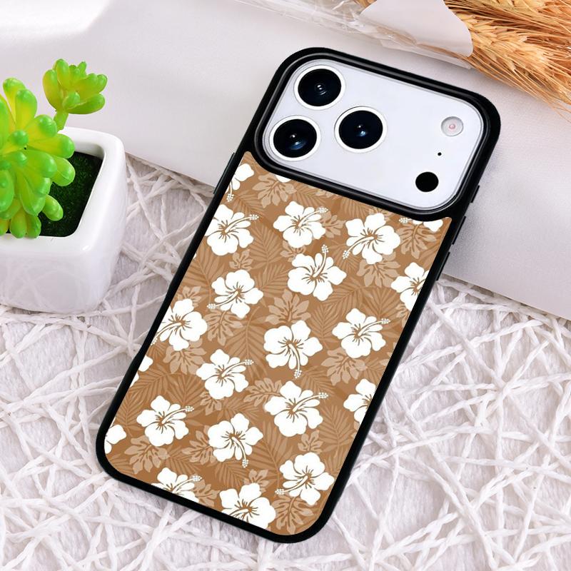 Hawaiian Ornament Phone Case for iPhone 17 Air 16 15 11 12 14 13 Pro Max Shockproof Cover