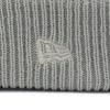 New Era Rib Cuff Knit Cap with Metallic Exclusive To ONSPOTZ Pom-Pon Logo, Gray,