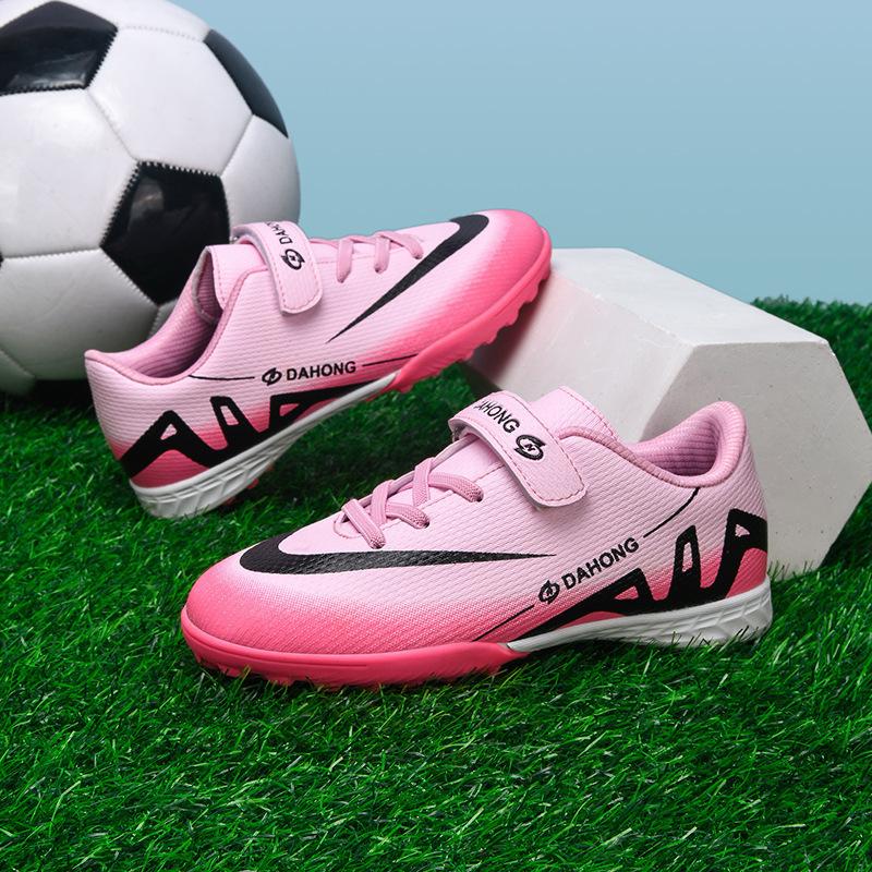 

Новые футбольные бутсы на липучке мужские и женские взрослые TF для мальчиков детей учеников начальной школы тренировочная обувь искусственная 30-39 39