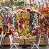 3d Graffiti Wallpaper 3d Retro Nostalgic Wallpaper For Walls Street Graffiti Wall Murals Home Decor