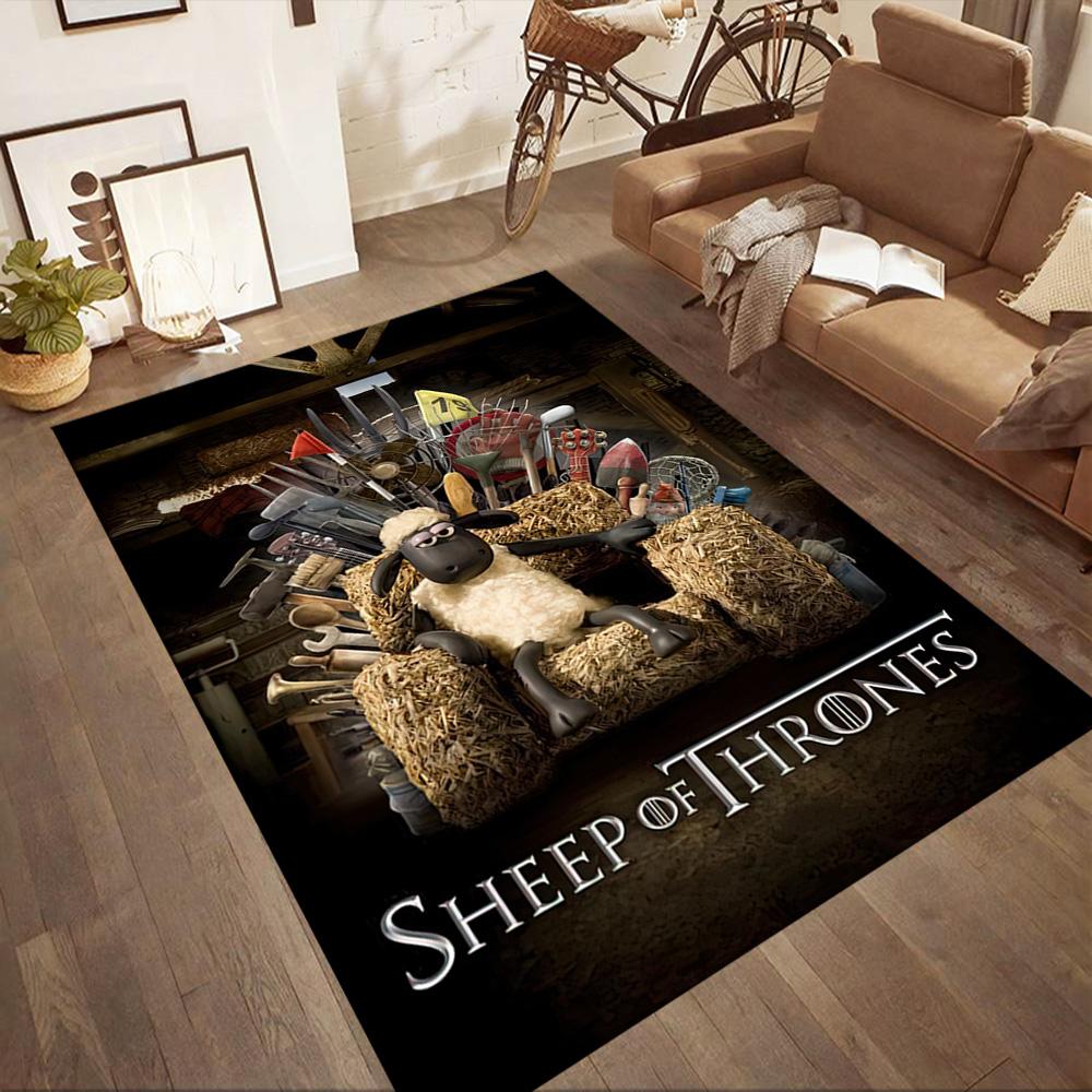 Shaun Sheep Square rugs are a great choice for living rooms, bedrooms, home décor, and as gifts.