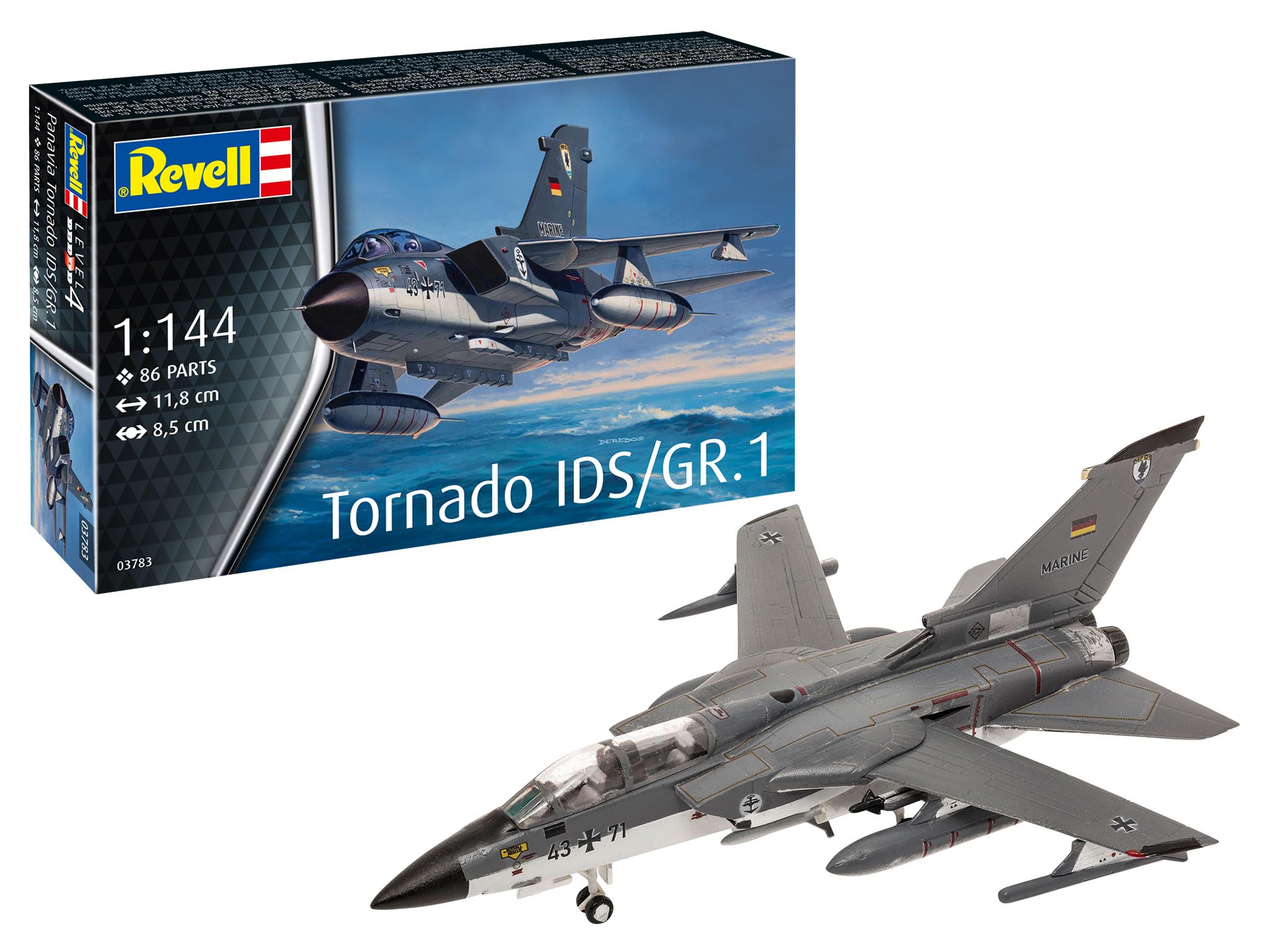 

Немецкий Revell Немецкий Panavia Tornado Пластиковая модель 03783 1/144 IDS/GR.1 (Самолет)
