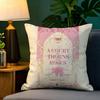 Fantasy Novel A-A Court Of Thorns And Roses 8 Natural Linen Pillow Case Double-Sided Decor Sofa Pillowcase Home Decor