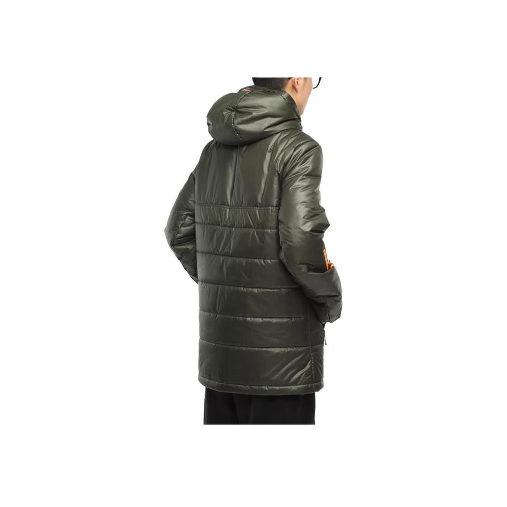 adidas Mufc Outdoor Sports Hooded Cotton Jacket Winter Men Jacket Military-Green FR3682