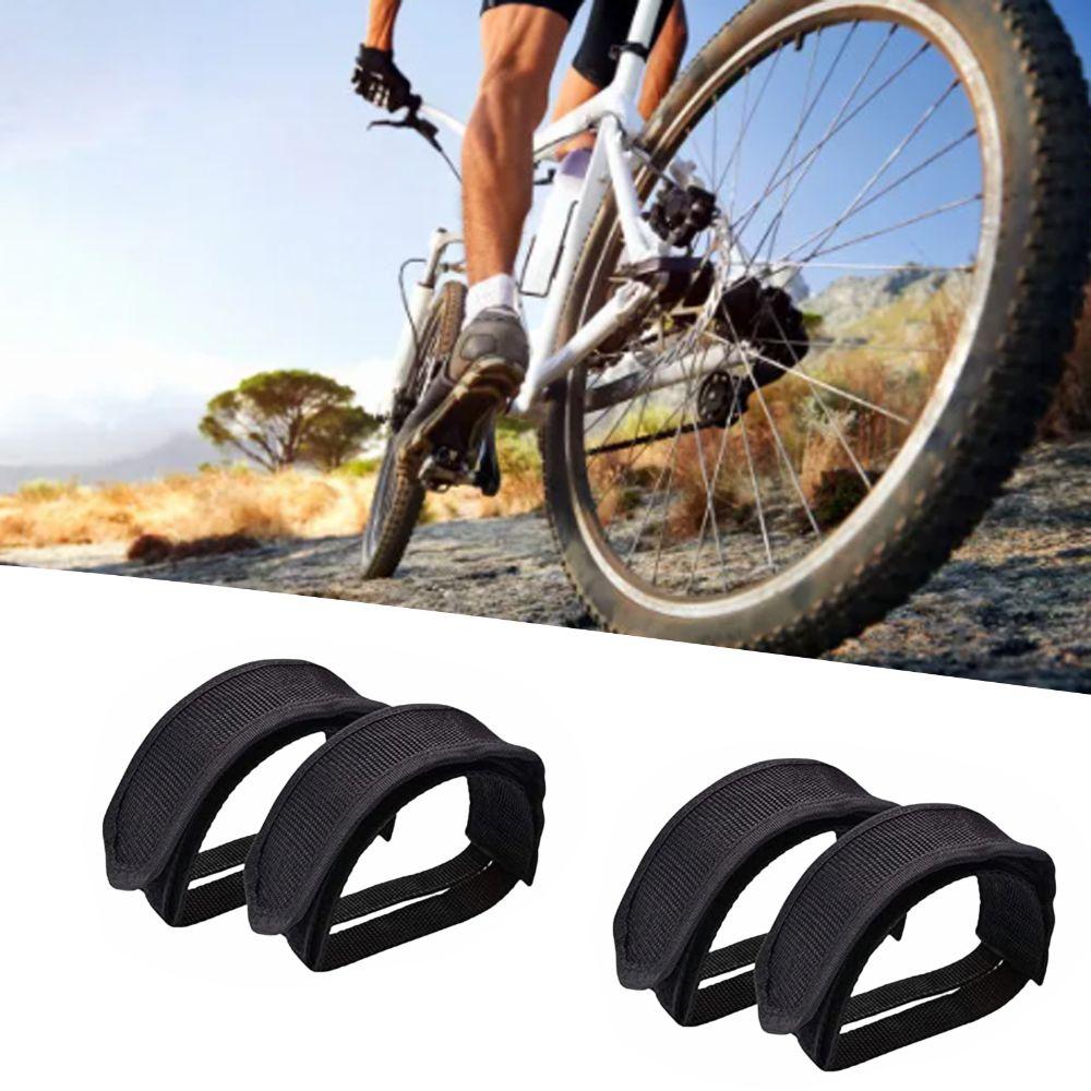 2Pairs Anti-Slip Bike Pedal Clip Tape Adjustable Bike Feet Straps Biking Accessory