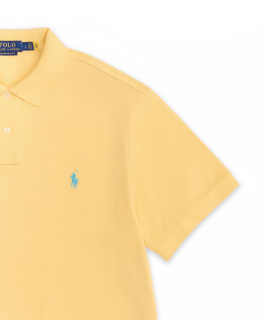 POLO RALPH LAUREN Custom Slim Fit Mesh Polo Shirt - Yellow