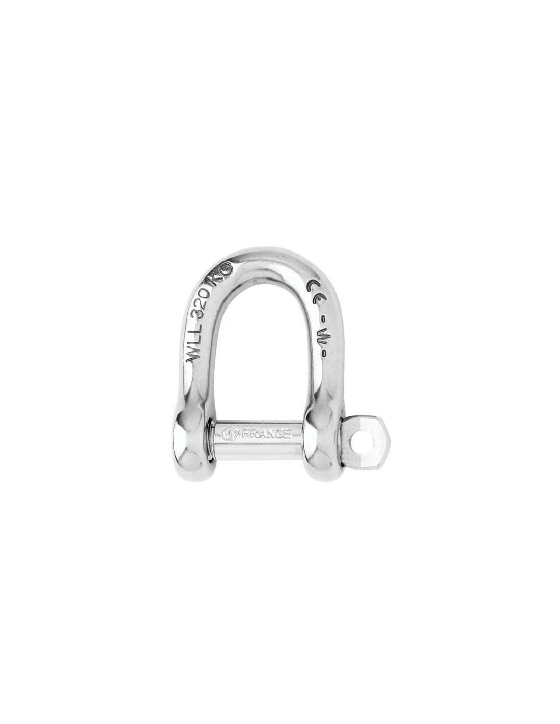 Wichard Shackle (D Shackle) Stainless Steel Pin Diameter 5mm Breaking Pin diameter 5mm