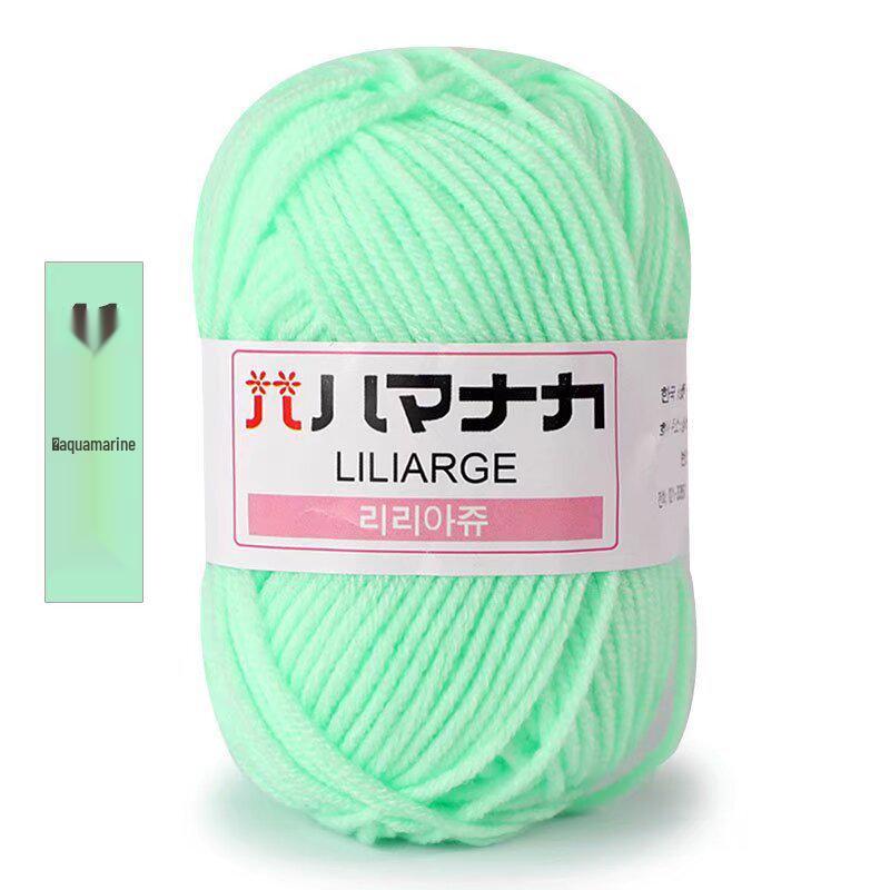 4-ply 25g Milk Cotton for Diverse Knitting Projects, Available In Bright Colors.