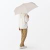 MUJI Folding Umbrella for Sun and Unisex 60cm Rib Length Rain, Adult, DEA53A5A, Ivory,