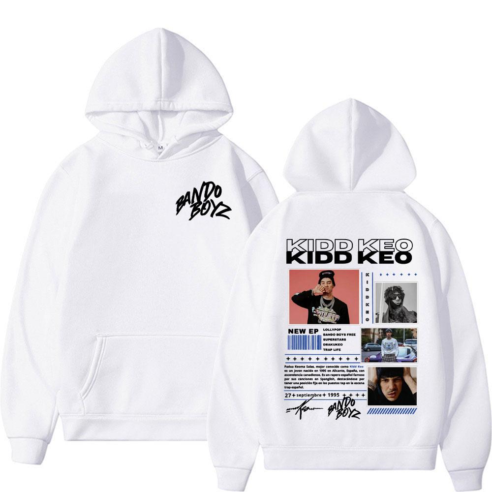 Rapper Kidd Keo Bando Boyz Tour Merch Sweatshirt Herren Damen Harajuku Hip Hop Punk Street Hoodies Lässiger Komfort Übergroßer Hoody