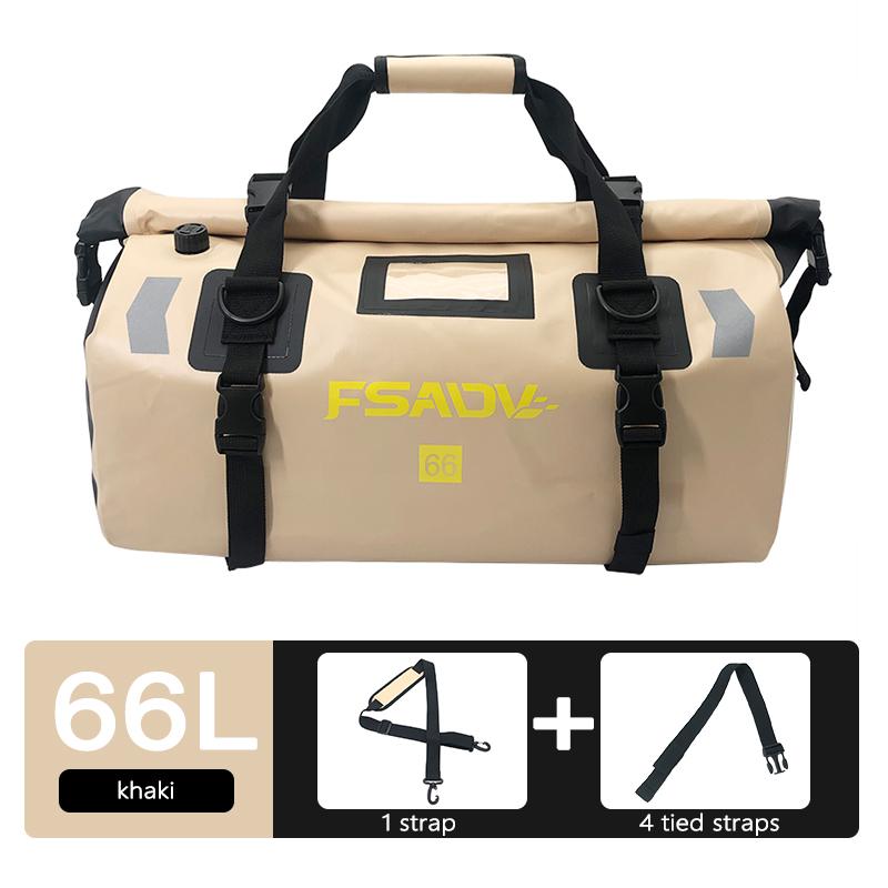 Motorcycle Waterproof Tail Bag Travel Outdoor Dry Luggage Roll Pack Bag 40l/66l Motorbike Luggage Backpack Motorcycle Seat Bag