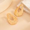 Vintage Sunflower Alloy Earrings Drop for Women Exaggerate Daily Party Banquet Earrings Y2K Jewelry Accessories 2025 New