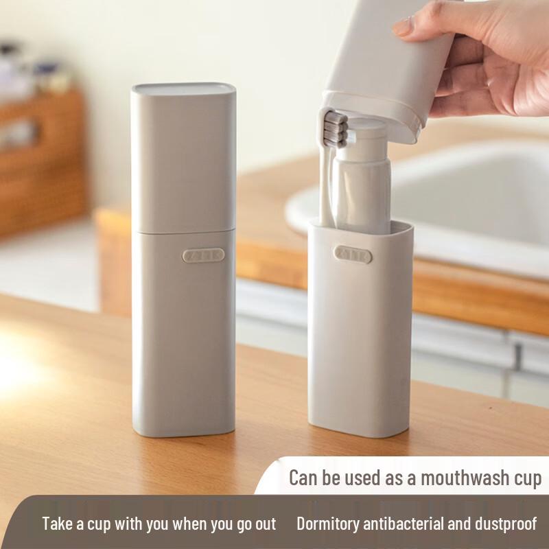 JAJALIN Tragbare Reise-Waschbecher & Zahnbürstenhalter