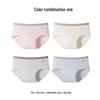 Women's Modal Cotton Antibacterial Mid-Waist Briefs 4-Pack