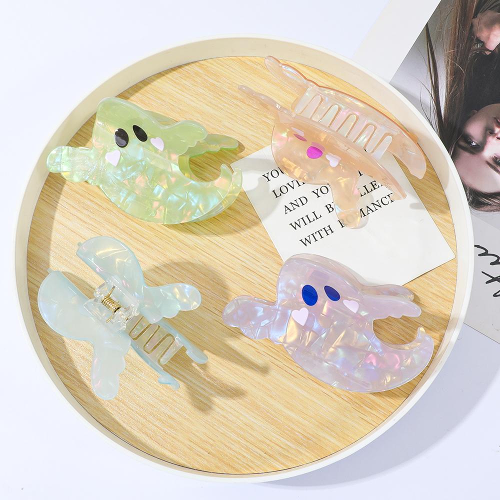 1pc/4pcs Colorful Cute Simple Sweet Ghost Hair Clip Fashionable Versatile Hair Accessories Hair Grips Hair Decorations
