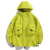 Men's Solid Color Jacket Outdoor Workwear Style Couple Jacket Coat Hooded Dirt Resistant And Wear Resistant Jacket