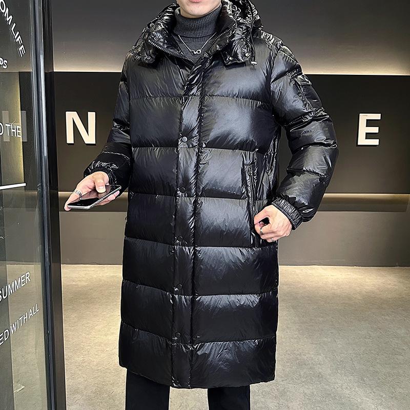 Unisex Hooded Down Jacket: Two-Way Zipper