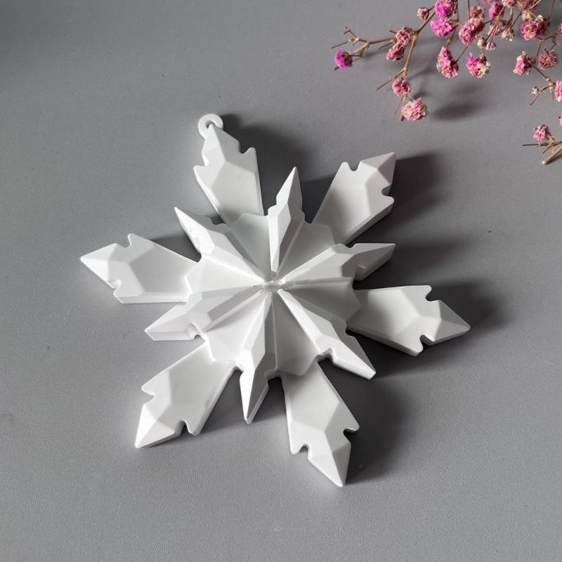 Reusable Silicone Snowflake Molds For Festival Party Decorations And Baking Supplies Seasonal Ornament Mould