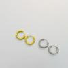 European & American Retro Cable Knit Double Ring Ear Cuff - Versatile, Fashionable Earring