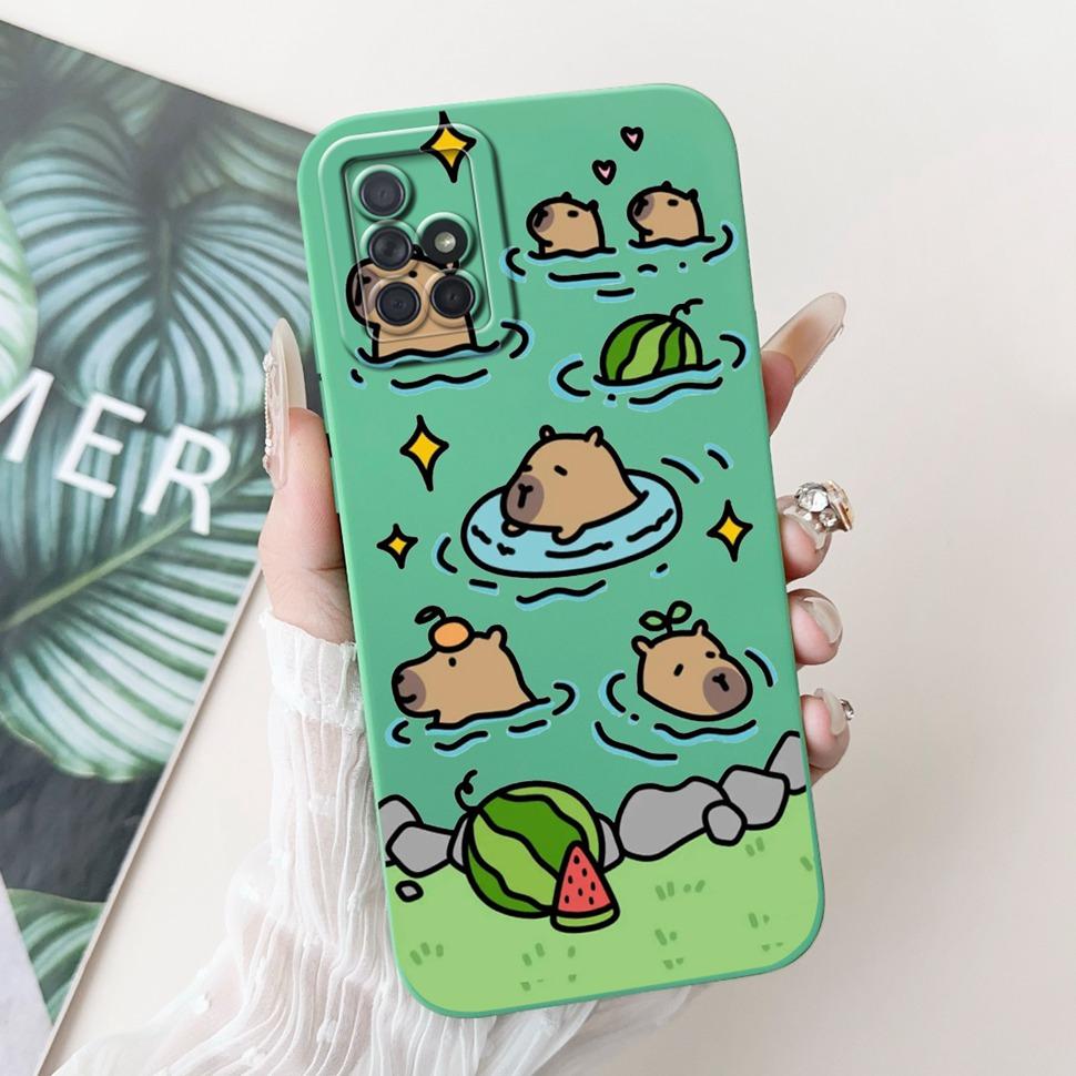 For Samsung Galaxy A71 Case Cute Panda Ultra Slim Soft TPU Back Cover Case For Samsung A71 A715F 4G Full Cellphone Phone Case