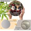 Panneau de Noël Plat en Aluminium 2D avec Motif Père Noël et Élan - Ornements Figurines Rustiques - Idéal pour Porte d'Entrée, Mur, Porche, Décoration de Fenêtre - Idéal